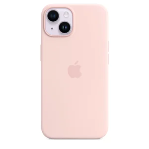 Husa de protectie Apple Silicone Case cu MagSafe pentru iPhone 14 Chalk Pink Husa de protectie Apple Silicone Case cu MagSafe pentru iPhone 14 Chalk Pink
