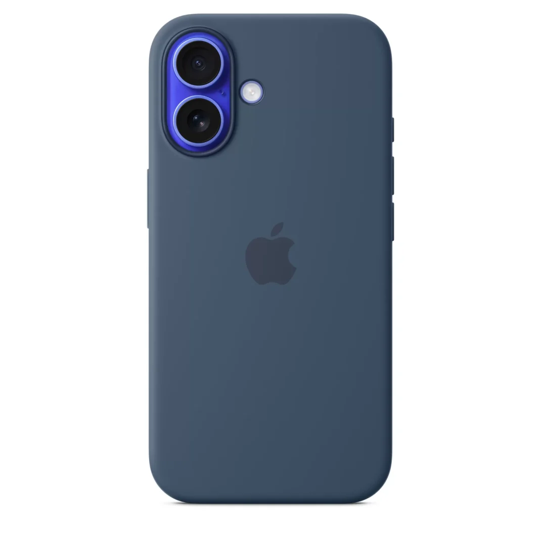 Husa de protectie Apple cu MagSafe pentru iPhone 16 Silicon Denim Husa de protectie Apple cu MagSafe pentru iPhone 16 Silicon Denim