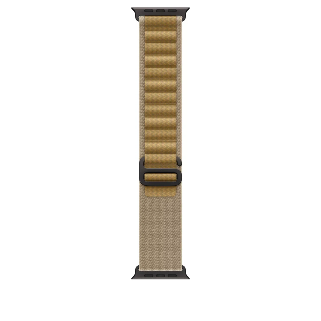 Curea Smartwatch Apple pentru Apple Watch 49mm Tan Alpine Loop Small Black Titanium Finish Curea Smartwatch Apple pentru Apple Watch 49mm Tan Alpine Loop Small Black Titanium Finish