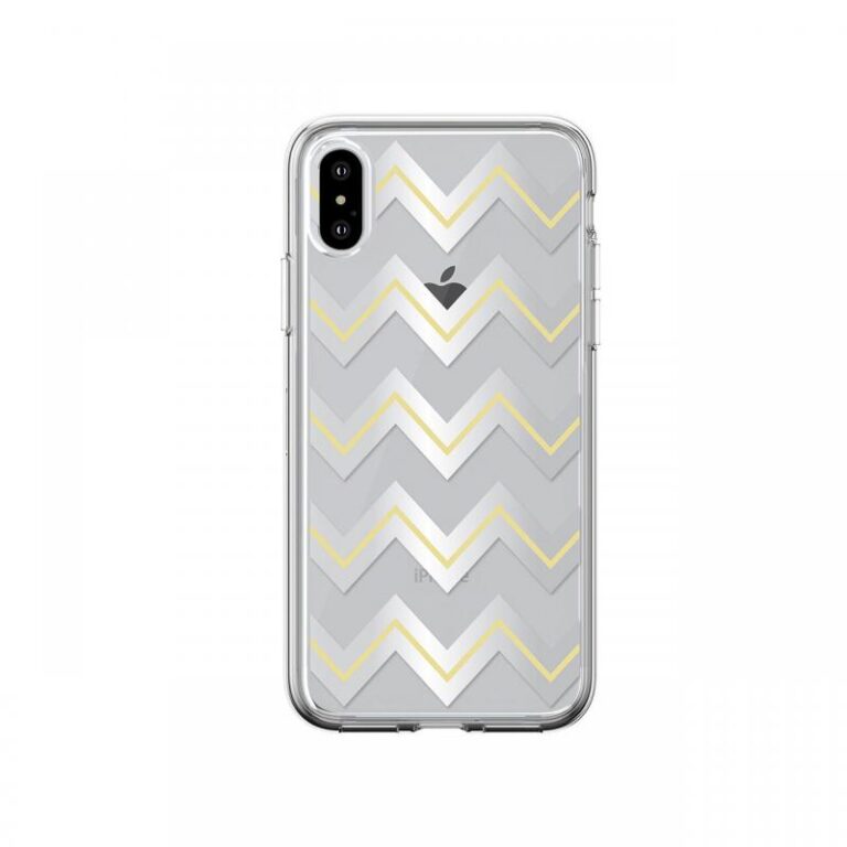 Husa iPhone XS Max Devia Silicon Bowen Series Black (cu model electroplacat)