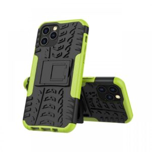 Husa iPhone 12 / 12 Pro Lemontti Tire Texture Green Husa iPhone 12 / 12 Pro Lemontti Tire Texture Green