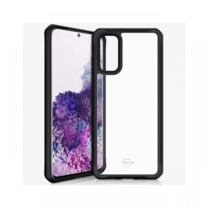 Husa Samsung Galaxy S20 IT Skins Hybrid Solid Plain Black & Transparent (antishock) Husa Samsung Galaxy S20 IT Skins Hybrid Solid Plain Black & Transparent (antishock)