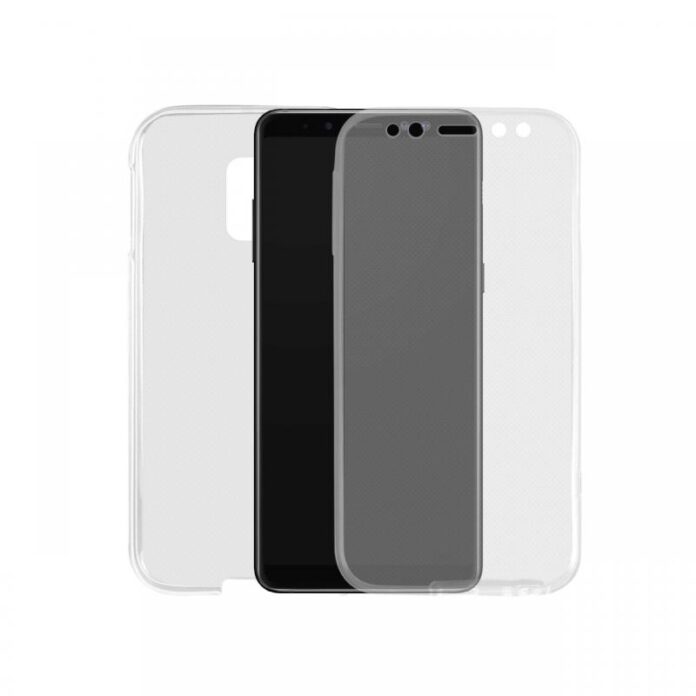 Husa Samsung Galaxy A8 (2018) Lemontti Silicon Full Cover 360 Transparent