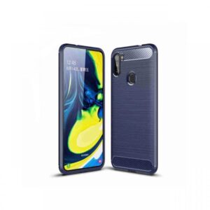 Husa Samsung Galaxy A11 / M11 Lemontti Carbon Case Flexible Albastru Husa Samsung Galaxy A11 / M11 Lemontti Carbon Case Flexible Albastru
