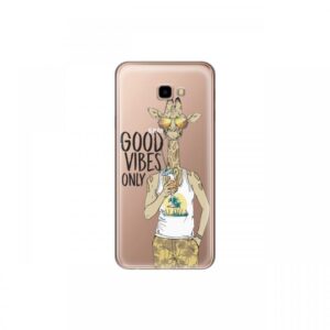 Husa Samsung Galaxy J4 Plus Lemontti Silicon Art Good Vibes Husa Samsung Galaxy J4 Plus Lemontti Silicon Art Good Vibes