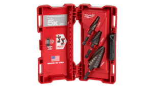Set burghie Milwaukee, in trepte 4-12mm, 1.4-20mm, 4-30mm, 3 piese, canelura spiralata dubla, prindere Hex 1/4 inch Shockzone, 48899266 Set burghie Milwaukee, in trepte 4-12mm, 1.4-20mm, 4-30mm, 3 piese, canelura spiralata dubla, prindere Hex 1/4 inch Shockzone, 48899266