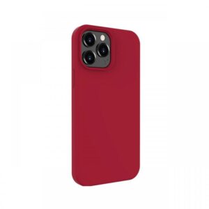 Husa iPhone 13 Pro Max Lemontti Liquid Silicon Dark Red Husa iPhone 13 Pro Max Lemontti Liquid Silicon Dark Red
