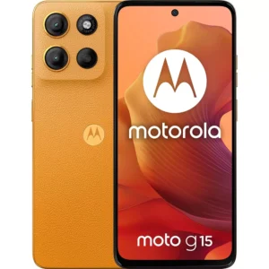 Telefon Mobil Motorola Moto G15 128GB Flash 4GB RAM Dual SIM 4G Sunrise Orange Telefon Mobil Motorola Moto G15 128GB Flash 4GB RAM Dual SIM 4G Sunrise Orange