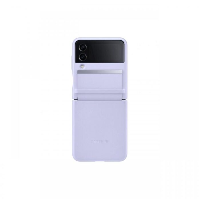 Husa Originala Galaxy Z Flip 4 Samsung Leather Cover Serene Mov Husa Originala Galaxy Z Flip 4 Samsung Leather Cover Serene Mov