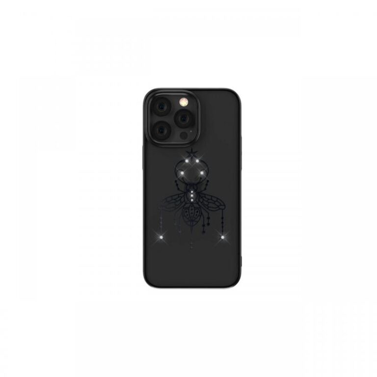 Husa cu Cristale Swarovski iPhone 14 Pro Devia Summer Series Protective Black