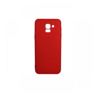 Husa Samsung Galaxy J6 (2018) Lemontti Silicon Silky Rosu Husa Samsung Galaxy J6 (2018) Lemontti Silicon Silky Rosu