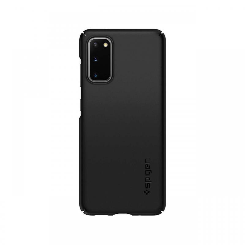 Husa Samsung Galaxy S20 Spigen Thin Fit Black Husa Samsung Galaxy S20 Spigen Thin Fit Black