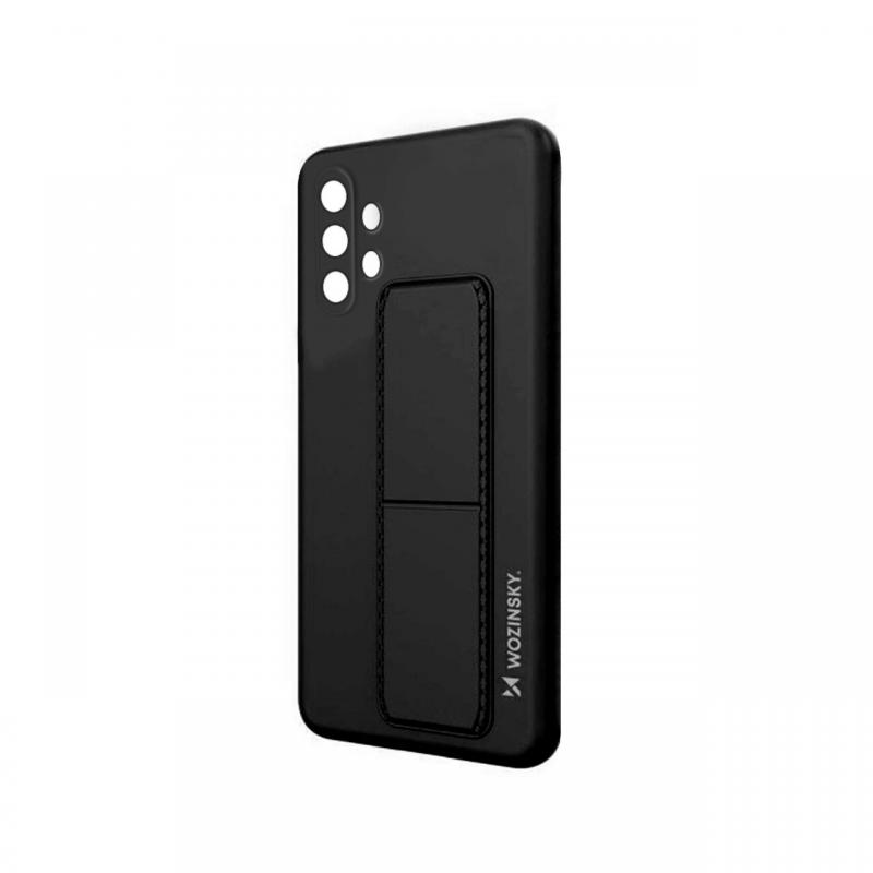 Husa Samsung Galaxy A32 5G Wozinsky Silicon Kickstand Negru Husa Samsung Galaxy A32 5G Wozinsky Silicon Kickstand Negru