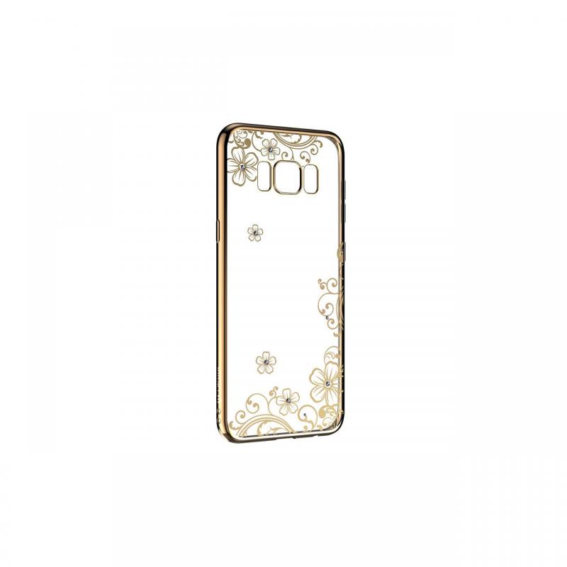 Husa Samsung Galaxy S8 Plus G955 Devia Silicon Joyous Champagne Gold (Cristale Swarovski®, electropl Husa Samsung Galaxy S8 Plus G955 Devia Silicon Joyous Champagne Gold (Cristale Swarovski®, electropl
