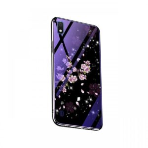 Husa Samsung Galaxy A30 Lemontti Electroplated Edge Blue Light Glass Peach Blossoms Husa Samsung Galaxy A30 Lemontti Electroplated Edge Blue Light Glass Peach Blossoms