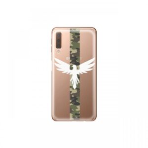 Husa Samsung Galaxy A7 (2018) Lemontti Silicon Art Army Eagle Husa Samsung Galaxy A7 (2018) Lemontti Silicon Art Army Eagle