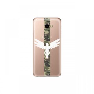 Husa Samsung Galaxy J4 Plus Lemontti Silicon Art Army Eagle Husa Samsung Galaxy J4 Plus Lemontti Silicon Art Army Eagle