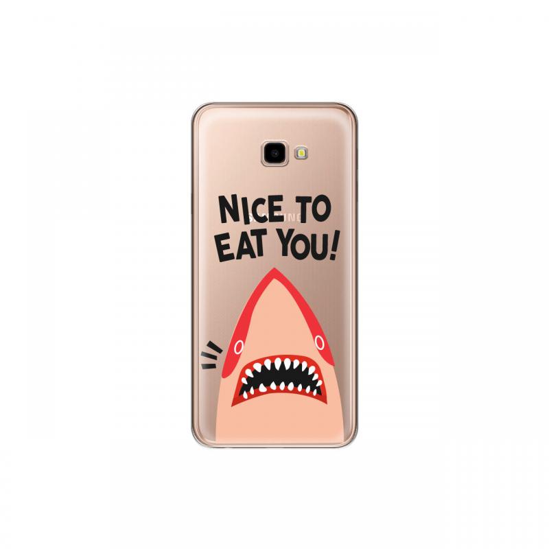 Husa Samsung Galaxy J4 Plus Lemontti Silicon Art Nice To Eat You Husa Samsung Galaxy J4 Plus Lemontti Silicon Art Nice To Eat You