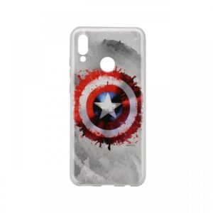 Husa Huawei P Smart (2019) / Honor 10 Lite Marvel Silicon Captain America 019 Gray Husa Huawei P Smart (2019) / Honor 10 Lite Marvel Silicon Captain America 019 Gray