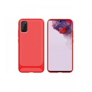 Husa Samsung Galaxy S20 Enkay Carbon Fiber Red Husa Samsung Galaxy S20 Enkay Carbon Fiber Red