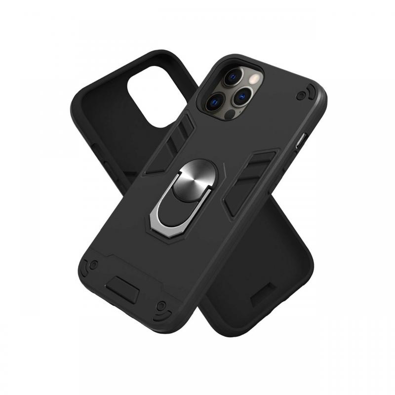 Husa iPhone 12 Pro Max Lemontti Armour Series 2 in 1 Black Husa iPhone 12 Pro Max Lemontti Armour Series 2 in 1 Black