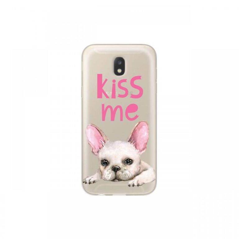 Husa Samsung Galaxy J3 (2017) Lemontti Silicon Art Pug Kiss