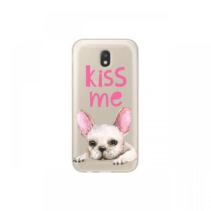 Husa Samsung Galaxy J5 (2017) Lemontti Silicon Art Pug Kiss Husa Samsung Galaxy J5 (2017) Lemontti Silicon Art Pug Kiss