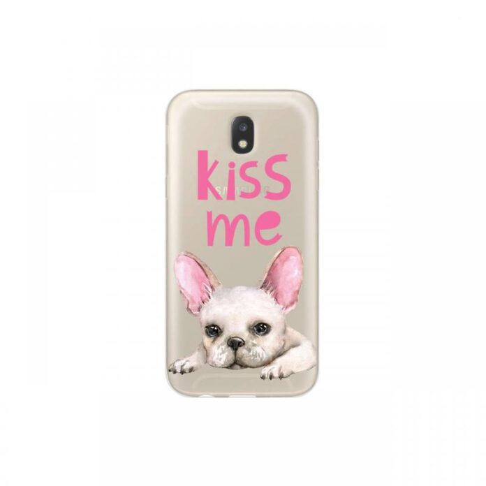 Husa Samsung Galaxy J5 (2017) Lemontti Silicon Art Pug Kiss Husa Samsung Galaxy J5 (2017) Lemontti Silicon Art Pug Kiss