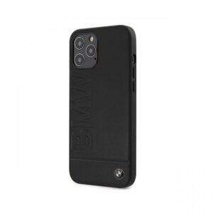 Husa iPhone 12 Pro Max BMW Signature Logo Imprint Negru Husa iPhone 12 Pro Max BMW Signature Logo Imprint Negru