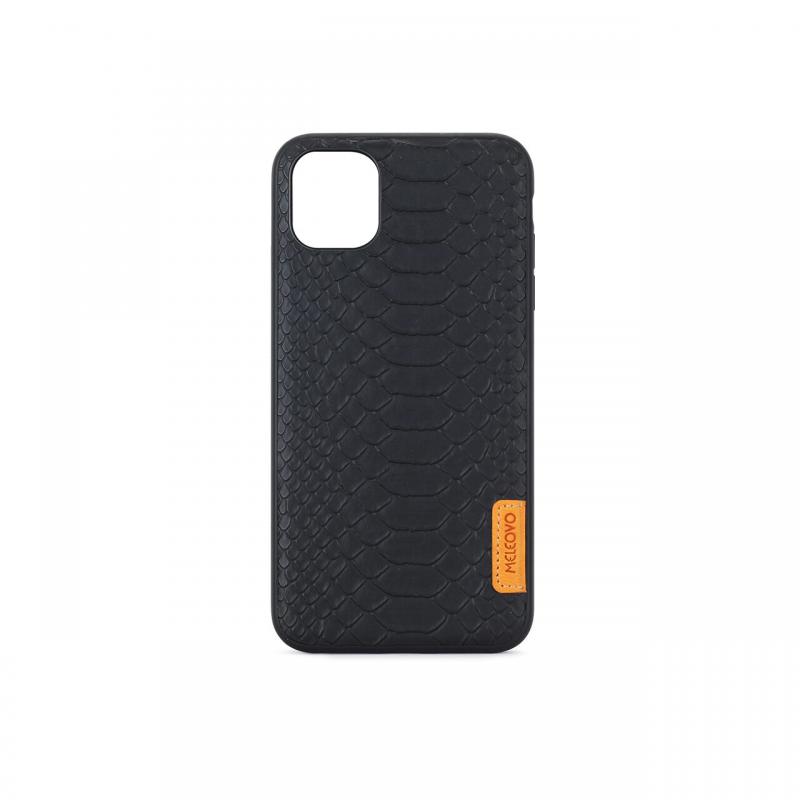 Husa iPhone 11 Pro Max Meleovo Python Black (placuta metalica integrata) Husa iPhone 11 Pro Max Meleovo Python Black (placuta metalica integrata)