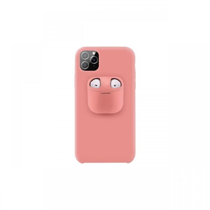 Husa iPhone 11 Pro Lemontti Liquid Silicone with Apple AirPods Case Dark Blue Husa iPhone 11 Pro Lemontti Liquid Silicone with Apple AirPods Case Dark Blue