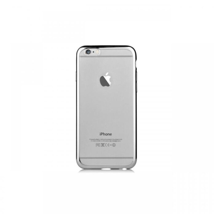 Husa iPhone 6 Plus Devia Silicon Glitter Soft Champagne Gold (margini electroplacate)
