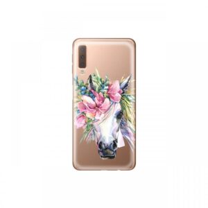 Husa Samsung Galaxy A7 (2018) Lemontti Silicon Art Watercolor Unicorn Husa Samsung Galaxy A7 (2018) Lemontti Silicon Art Watercolor Unicorn