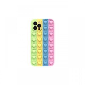 Husa iPhone 13 Pro Lemontti Heart Pop it Multicolor 4 Husa iPhone 13 Pro Lemontti Heart Pop it Multicolor 4