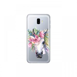 Husa Samsung Galaxy J6 Plus Lemontti Silicon Art Watercolor Unicorn Husa Samsung Galaxy J6 Plus Lemontti Silicon Art Watercolor Unicorn