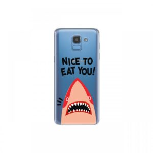 Husa Samsung Galaxy J6 (2018) Lemontti Silicon Art Nice To Eat You Husa Samsung Galaxy J6 (2018) Lemontti Silicon Art Nice To Eat You