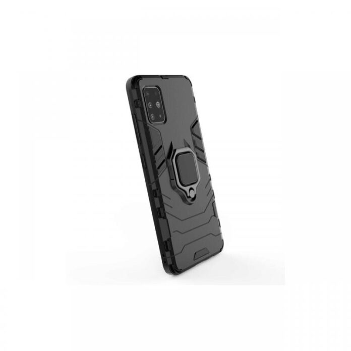 Husa Samsung Galaxy S20 Lemontti Ring Armor Kickstand Negru Husa Samsung Galaxy S20 Lemontti Ring Armor Kickstand Negru
