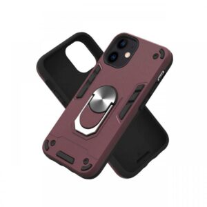 Husa iPhone 12 Mini Lemontti Armour Series 2 in 1 Wine Red Husa iPhone 12 Mini Lemontti Armour Series 2 in 1 Wine Red