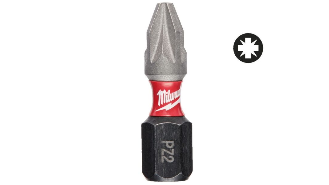 Biti PZ 2 Milwaukee, pentru surubelnite Shockwave Impact Duty, 25mm, 2 piese, 4932430863