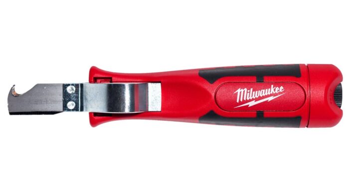 Cleste pentru dezizolare cabluri Milwaukee, pentru diametre de 4-28mm, capac de siguranta, maner cu design anti-alunecare, 4932498269
