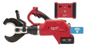 Taietor hidraulic pentru cabluri subterane Milwaukee, telecomanda, model M18 FORCE LOGIC, tehnologia ONE KEY, 77.8kN, 18V, Bluetooth, 4933459271 Taietor hidraulic pentru cabluri subterane Milwaukee, telecomanda, model M18 FORCE LOGIC, tehnologia ONE KEY, 77.8kN, 18V, Bluetooth, 4933459271