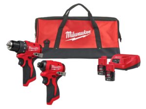 Set scule cu motor fara perii Milwaukee M12 BLPP2D-202B, masina de gaurit, masina de insurubat, 2x acumulatori, incarcator, 4933500139 Set scule cu motor fara perii Milwaukee M12 BLPP2D-202B, masina de gaurit, masina de insurubat, 2x acumulatori, incarcator, 4933500139