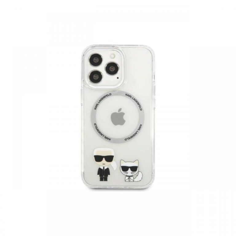 Husa Magsafe iPhone 13 Pro Karl Lagerfeld Karl & Choupette Transparent