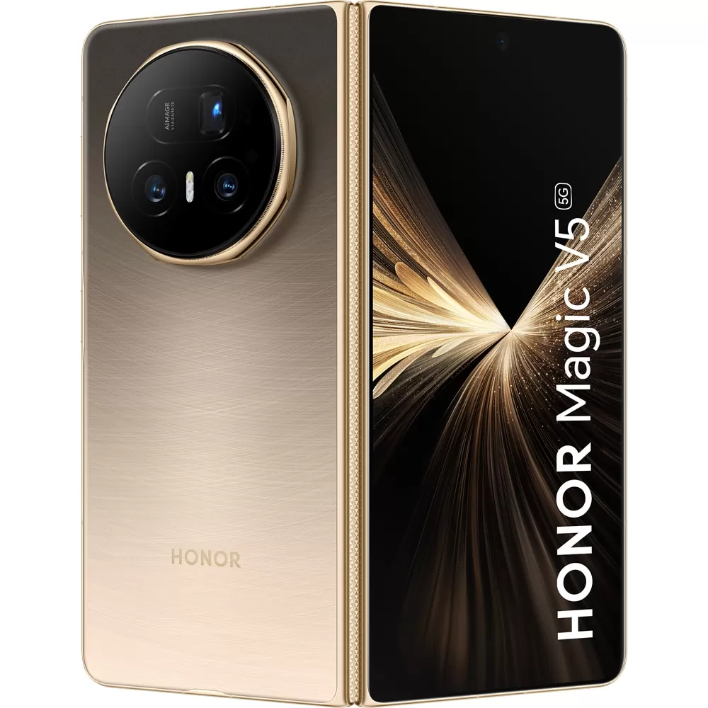 Telefon Mobil Honor Magic V5 512GB Flash 16GB RAM Dual SIM 5G Dawn Gold Telefon Mobil Honor Magic V5 512GB Flash 16GB RAM Dual SIM 5G Dawn Gold