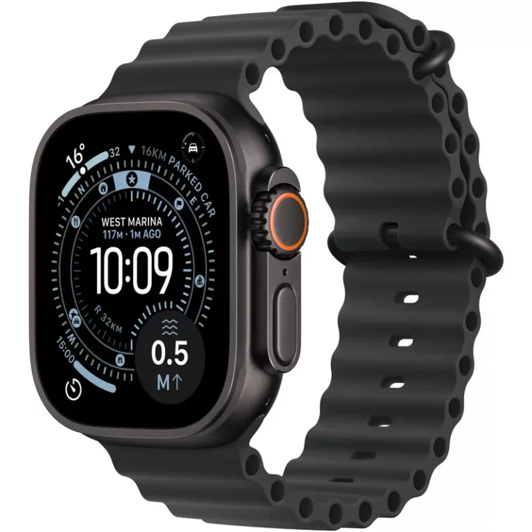 Smartwatch Apple Watch Ultra 3 GPS + Cellular  49mm  Carcasa Black Titanium  Bratara Black Ocean Band