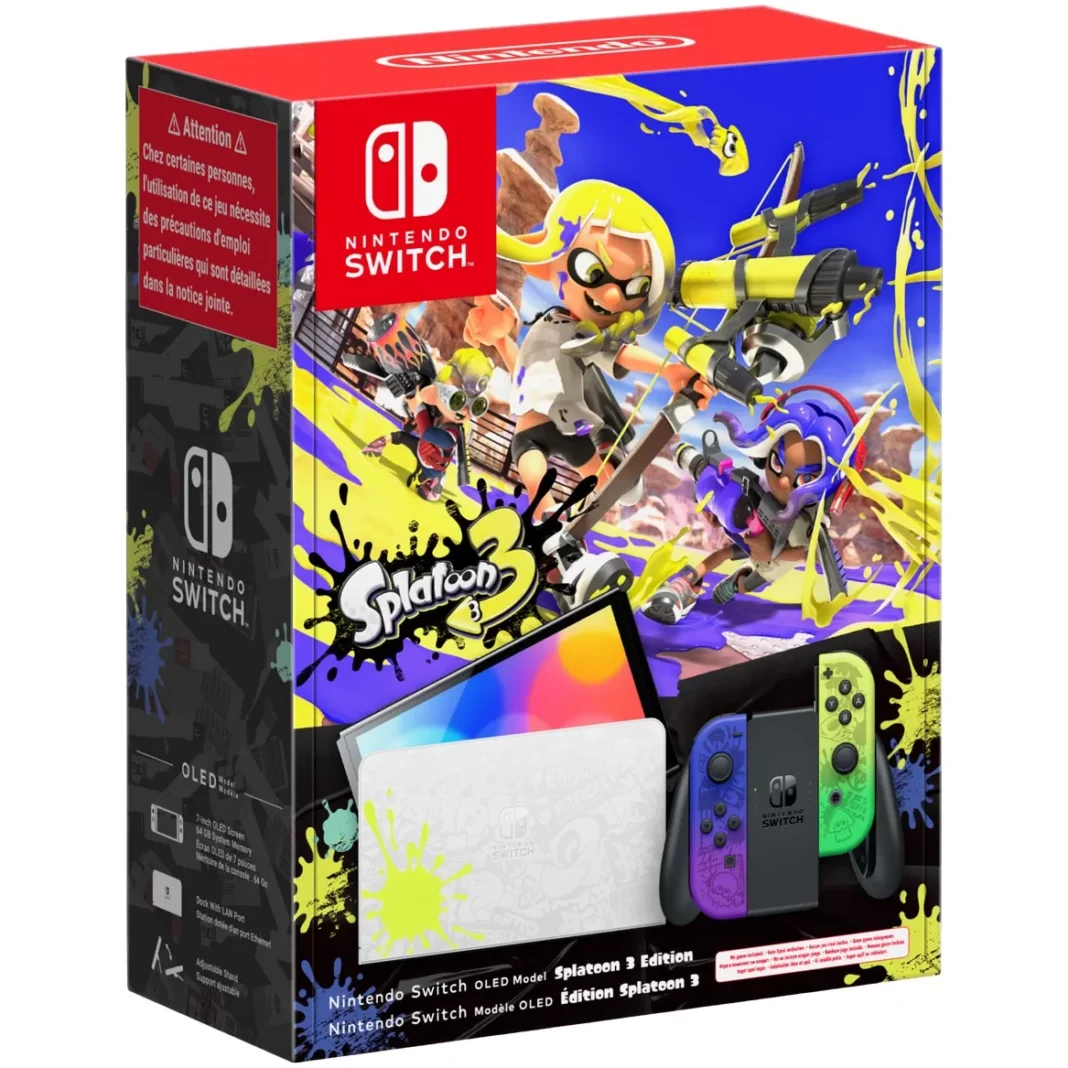Consola Nintendo Switch OLED Splatoon 3 Edition Consola Nintendo Switch OLED Splatoon 3 Edition