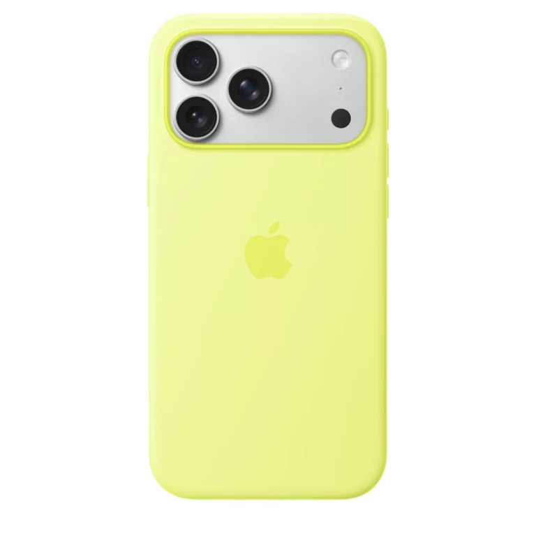 Husa de protectie Apple cu MagSafe pentru iPhone 17 Pro Max  Silicon  Neon Yellow