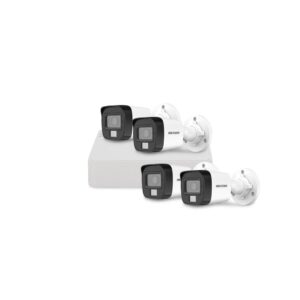 Sistem supraveghere exterior basic HikVision, 4 camere, 2 MP, IR 25 m, lumina alba 20 m, 2.8 mm, microfon Sistem supraveghere exterior basic HikVision, 4 camere, 2 MP, IR 25 m, lumina alba 20 m, 2.8 mm, microfon