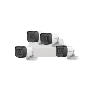 Sistem supraveghere exterior basic HikVision, 4 camere, 2 MP, IR 30 m, 2.8 mm, microfon Sistem supraveghere exterior basic HikVision, 4 camere, 2 MP, IR 30 m, 2.8 mm, microfon