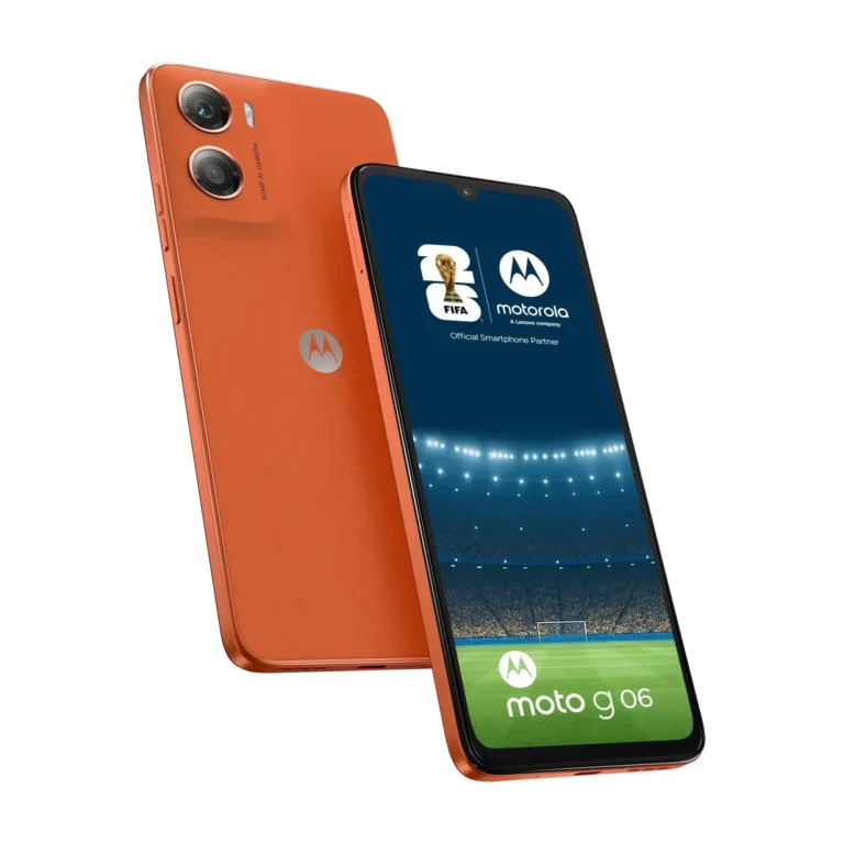 Telefon Mobil Motorola Moto G06  64GB Flash  4GB RAM  Dual SIM  4G  Arabesque Orange